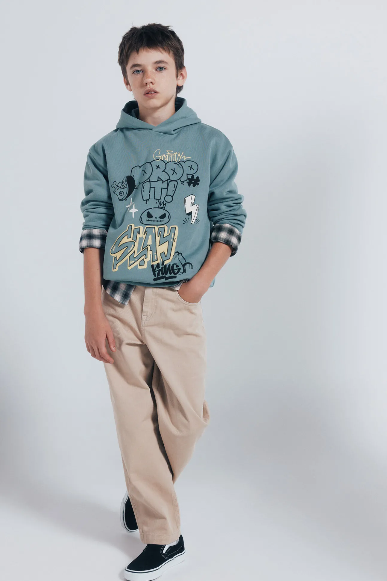Sweatshirt "Drop it" para meninos