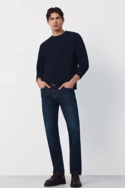 Sweatshirt estruturada com gola caixa