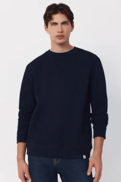 Sweatshirt estruturada com gola caixa