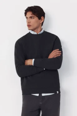 Sweatshirt estruturada com gola caixa