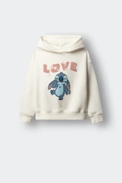 Sweatshirt "Lilo e Stitch" com capuz para menina