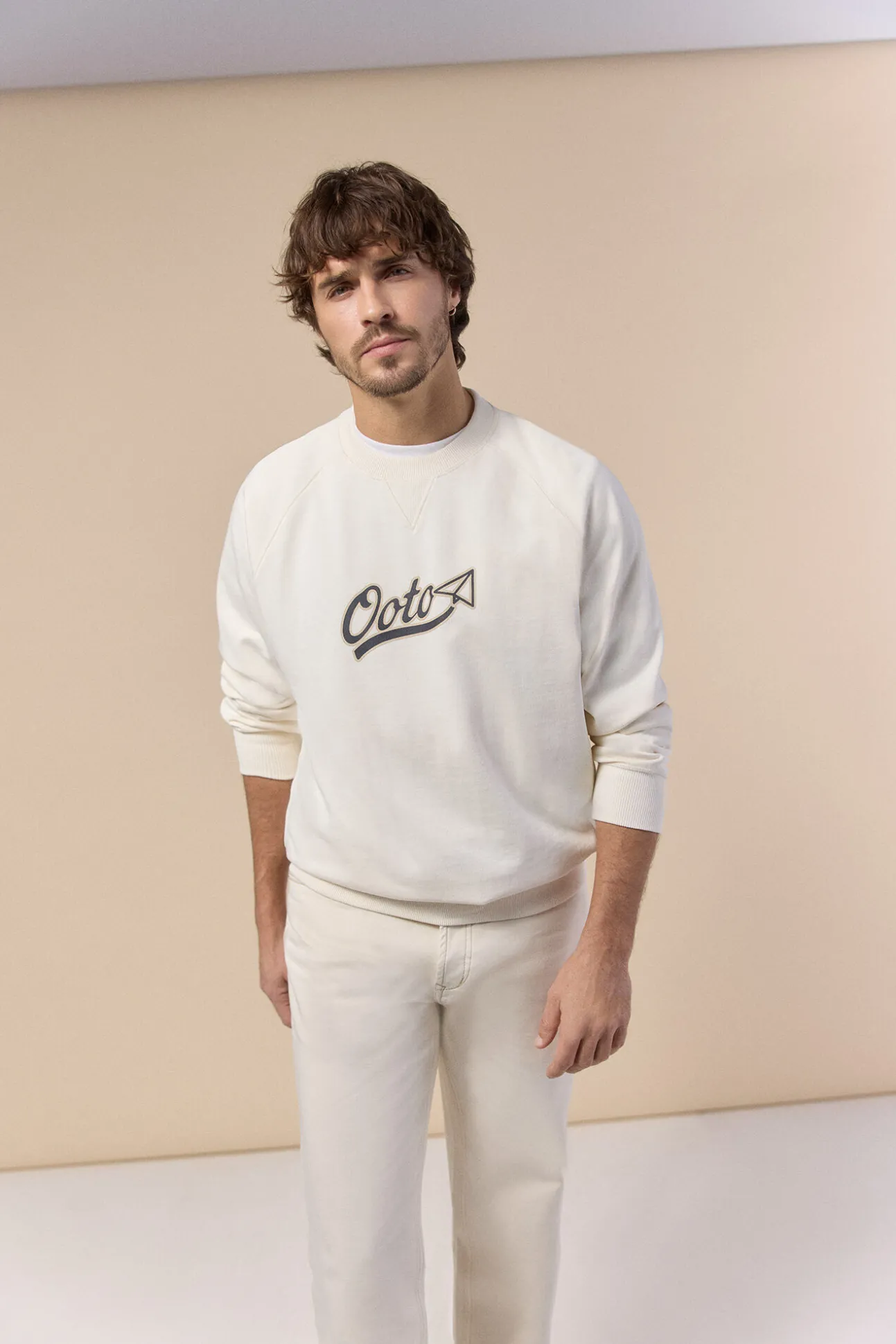 Sweatshirt logo gola redonda