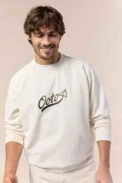 Sweatshirt logo gola redonda