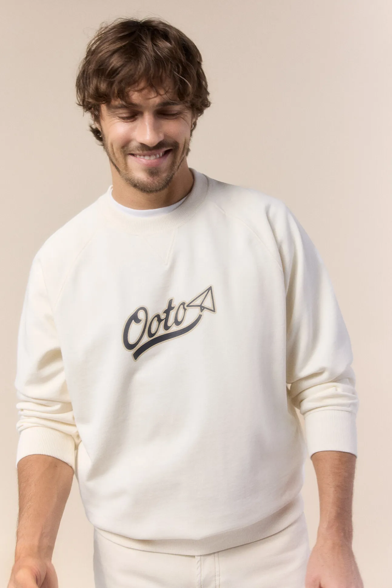 Sweatshirt logo gola redonda