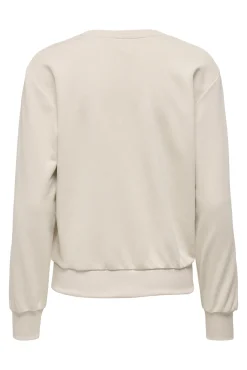 Sweatshirt desportiva gola redonda