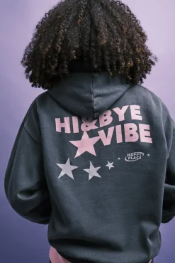Sweatshirt em felpa com capuz cinza