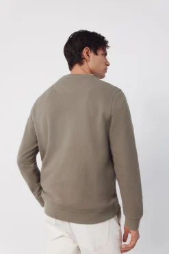 Sweatshirt estruturada com gola caixa