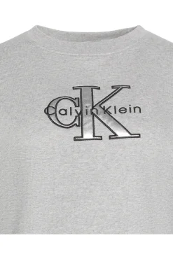 Sweatshirt mit Metallic Bestickt
