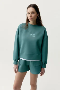 Sweatshirt oversize Lionel verde