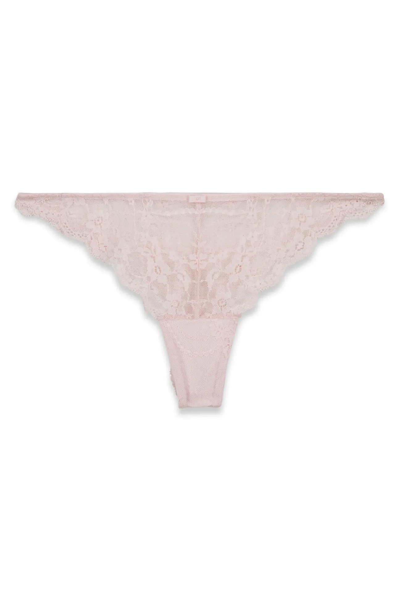 Tanga de renda rosa