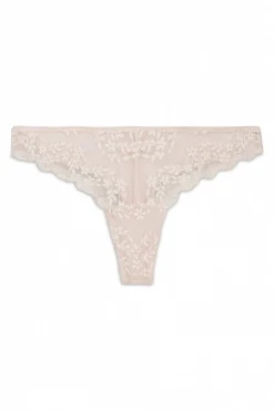 Tanga em modal e renda rosas