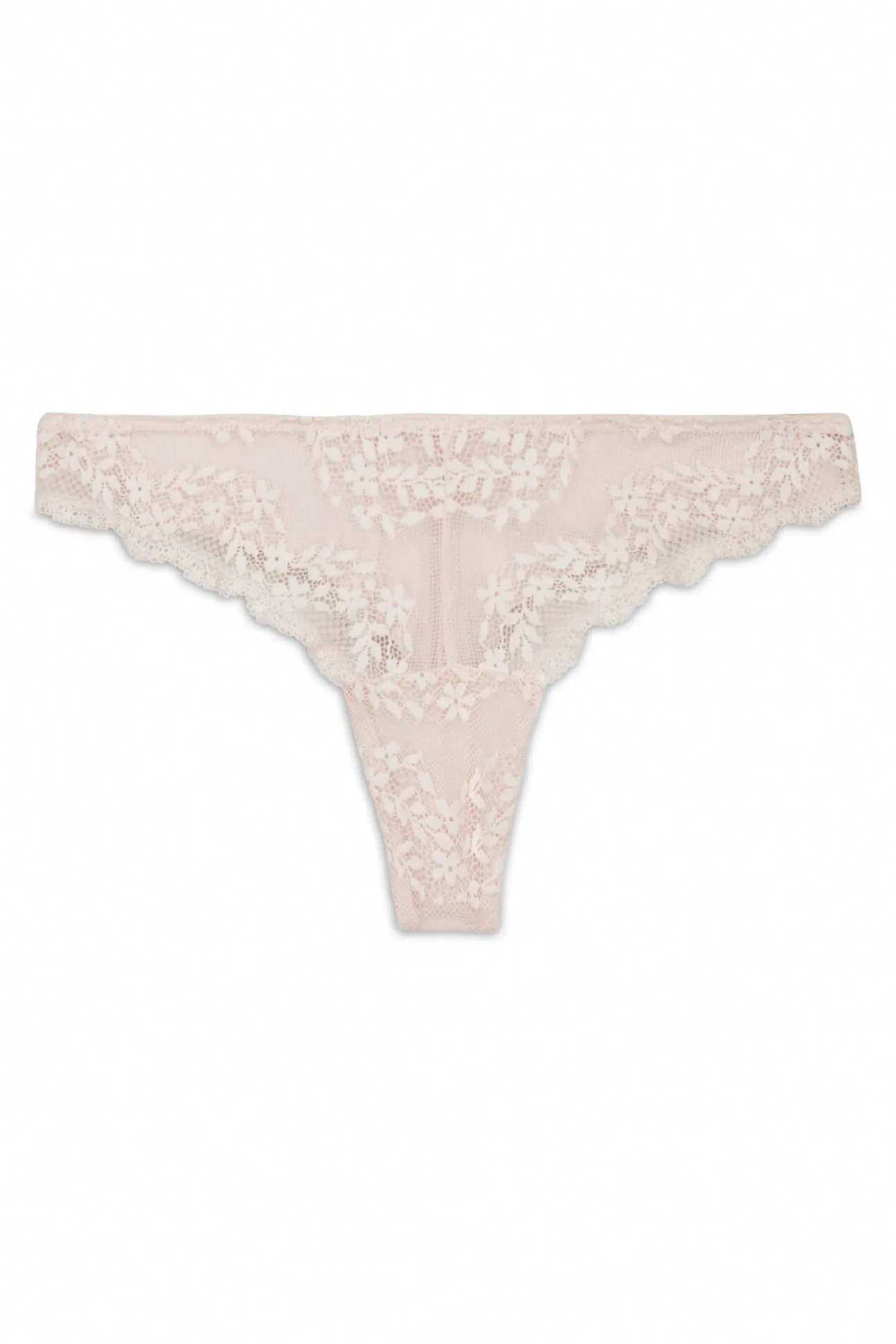 Tanga em modal e renda rosas