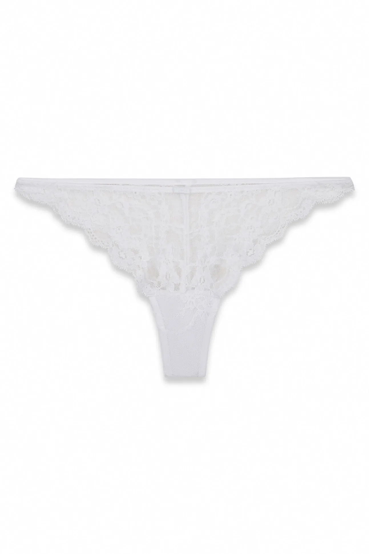 Tanga em renda branca