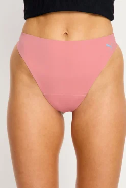 Tanga menstrual sem costura fluxo moderado rosa