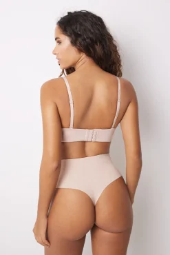 Tanga nude de alta redução e push-up