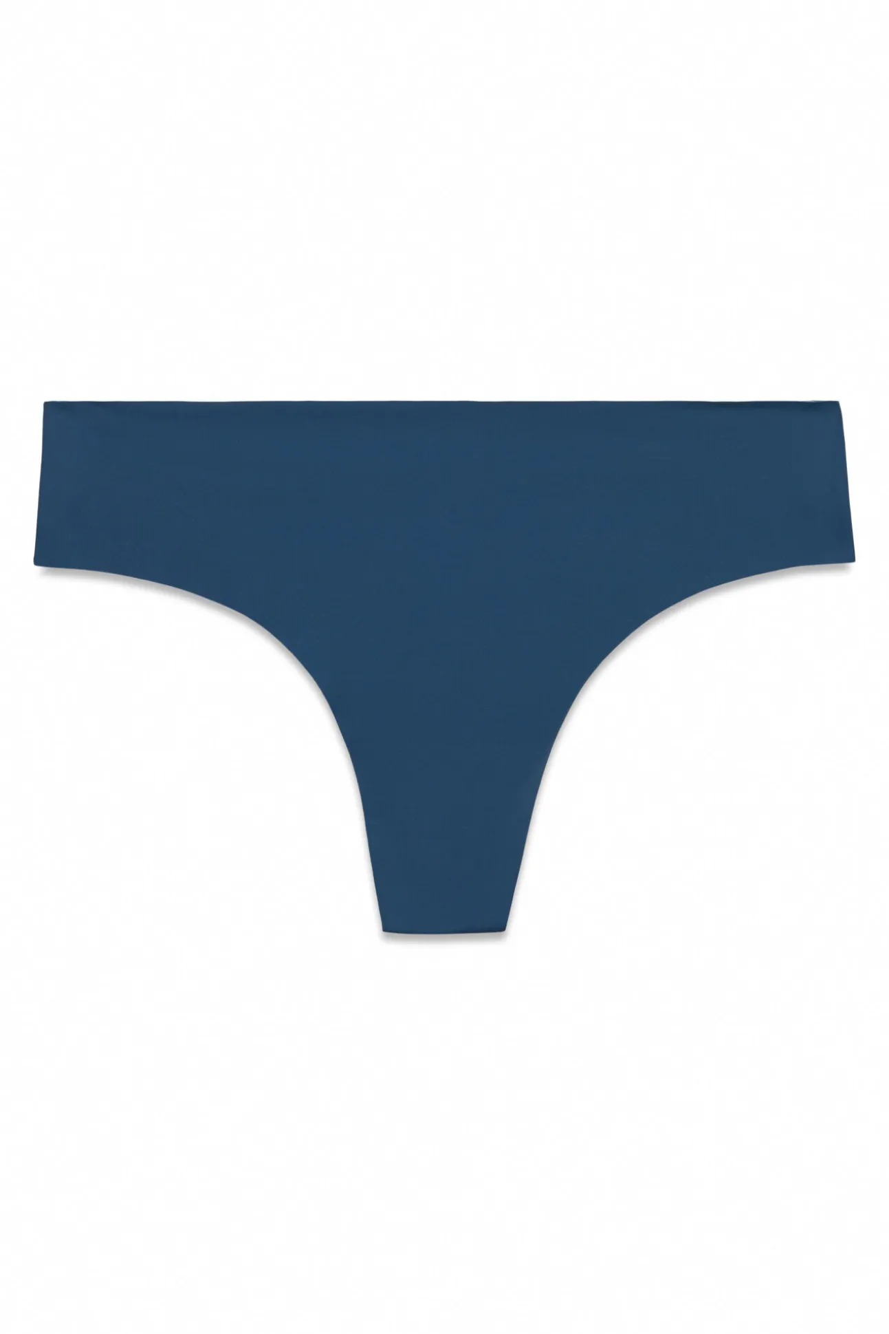 Tanga sem costuras em microfibra azul