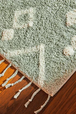 Tapete de banho em tufting turquesa Fauve 50x70