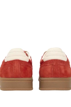 Tênis Tommy Jeans laranja com sola caramelo