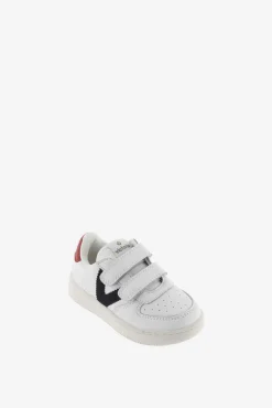 Tênis Victoria Tiempo de pele sintético com detalhes contrastantes e tiras de velcro