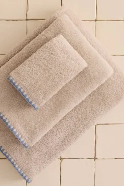 Toalha de banho pesponto decorativo