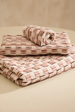 Toalha de lavatório em algodão turco jacquard Mercurio 50x90