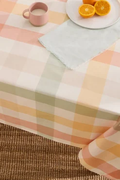 Toalha de mesa anti-manchas aos quadrados