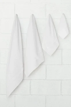 Toalha lavatório friso algodão bambu 50 x 90 cm.