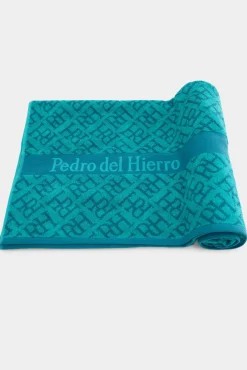 Toalha de praia com logos