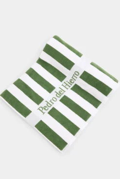 Toalha de praia às riscas