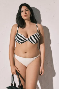 Top biquíni alta capacidade estampado zebra