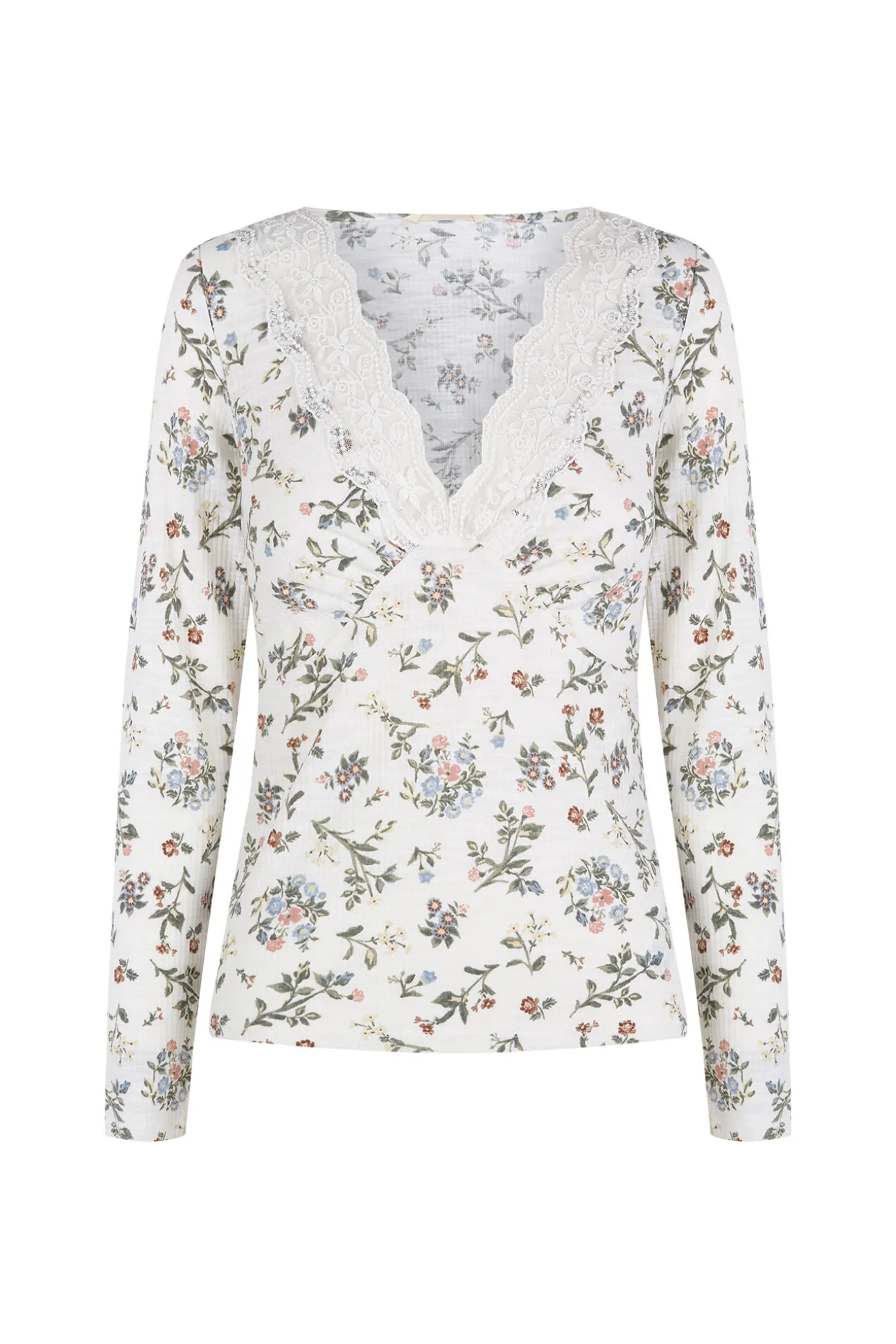 Top com estrutura e detalhes de renda