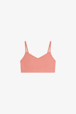 Top curto de menina sem aro com enchimento removível