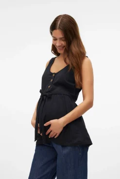Top de alças maternity e amamentação