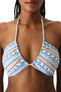Top de biquíni bandeau Santorini
