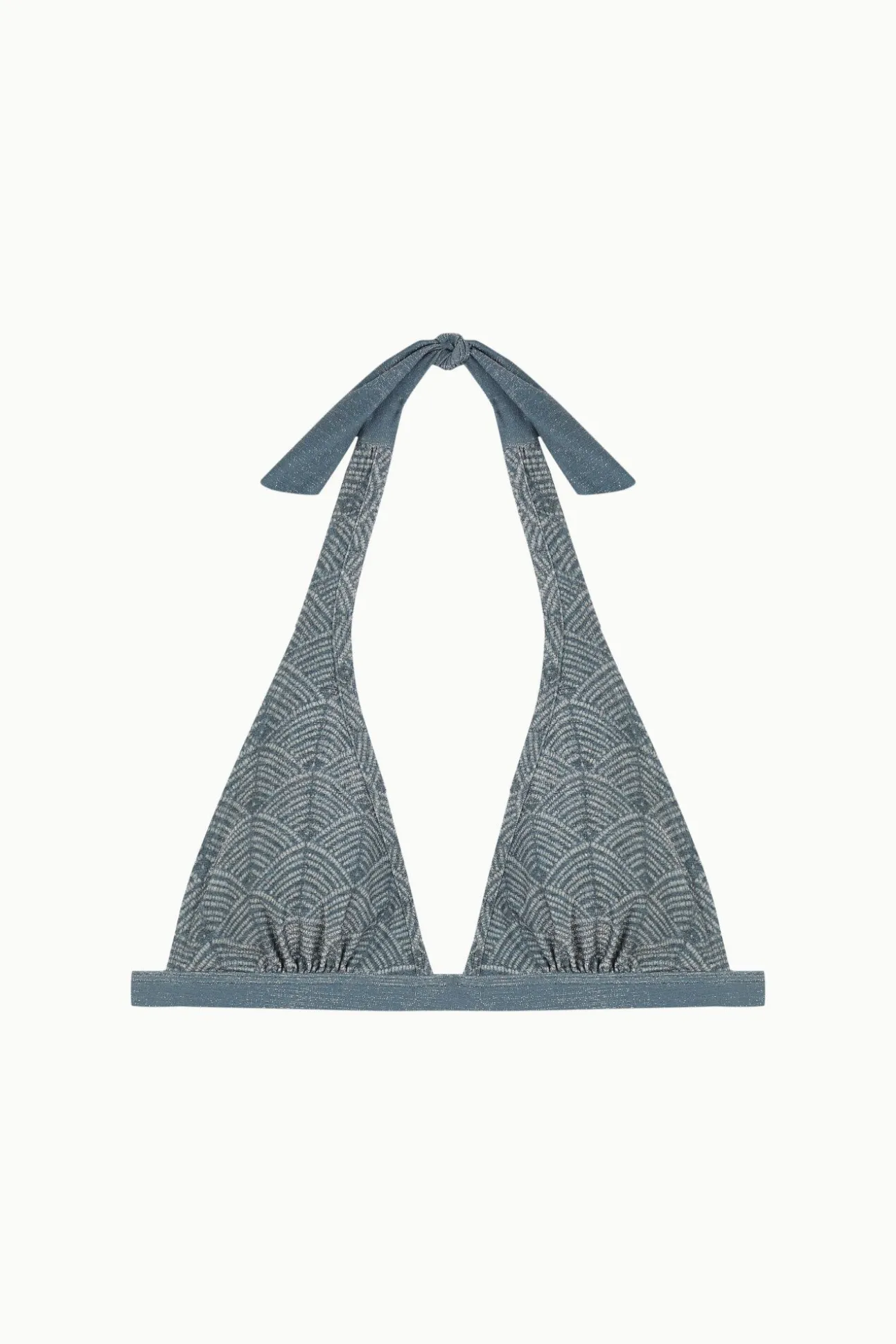 Top de biquíni halter lúrex