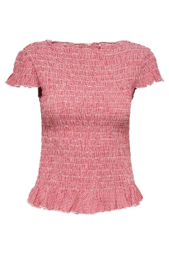 Top de estampado vichy