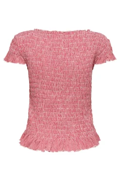Top de estampado vichy