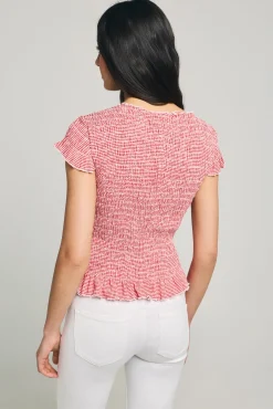 Top de estampado vichy