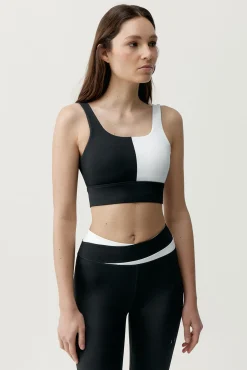 Top desportivo Kate preto/branco