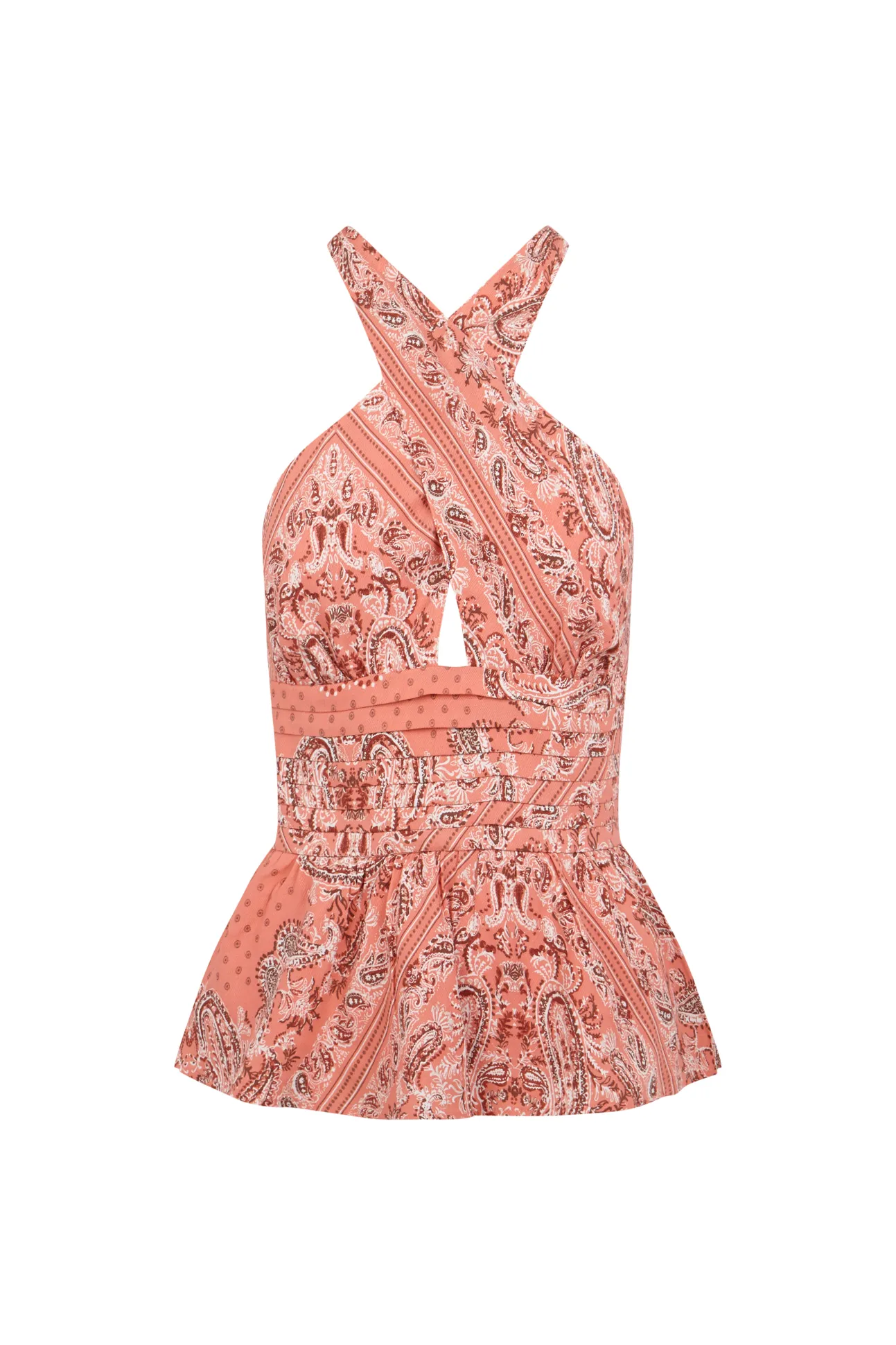 Top estampado halter