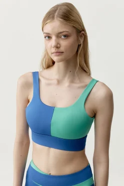 Top Kate desportivo azul/turquesa