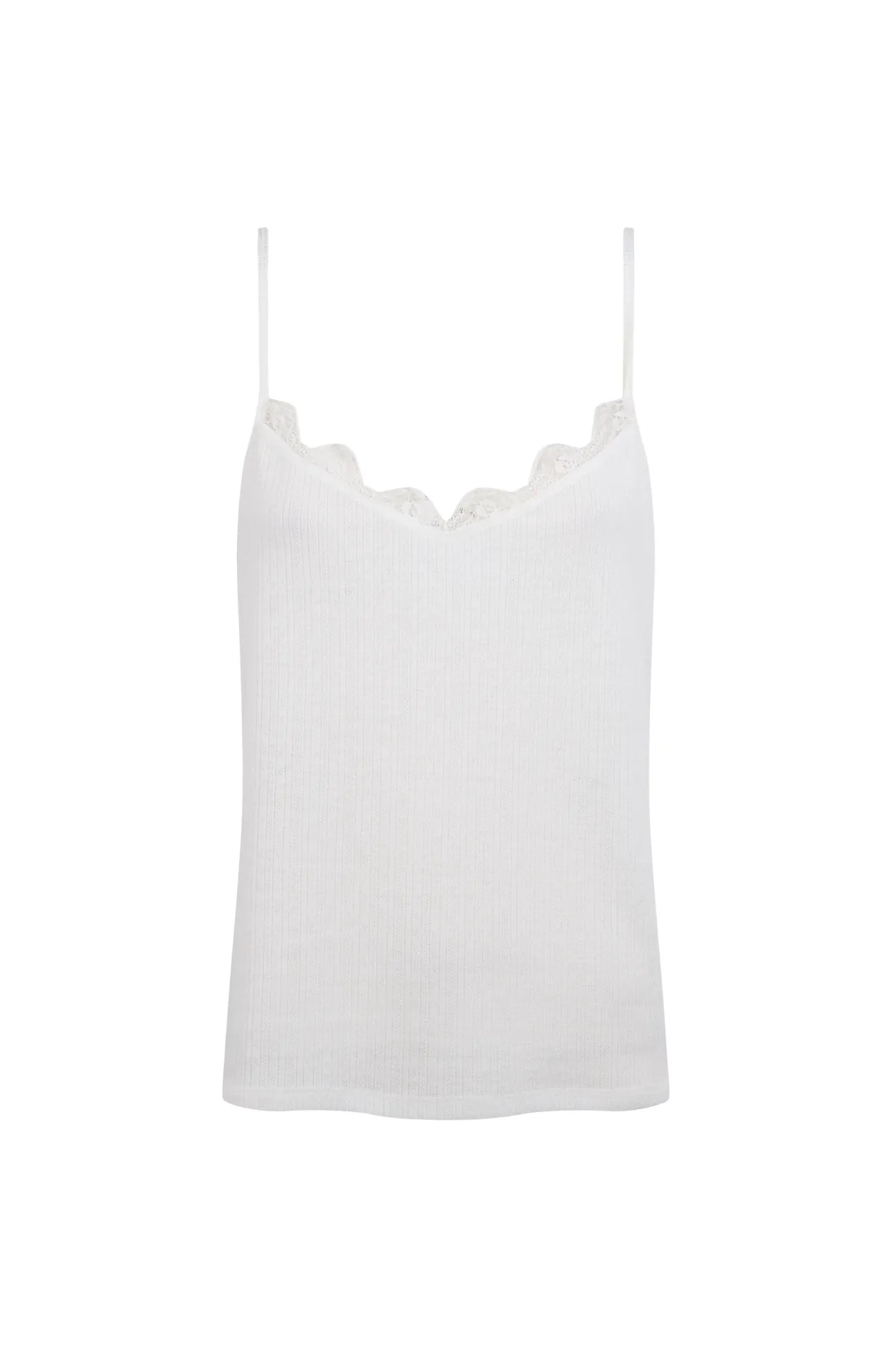 Top tirantes detalle blonda
