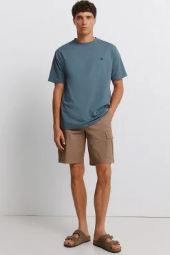 T-shirt básica com logo Springfield