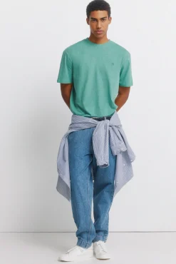 T-shirt básica em viscose