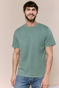 T-shirt básica lavada