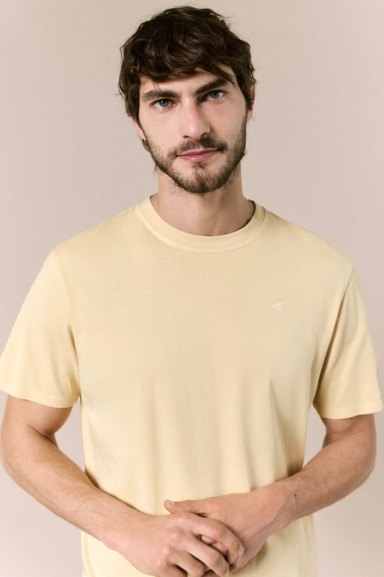 T-shirt básica lavada
