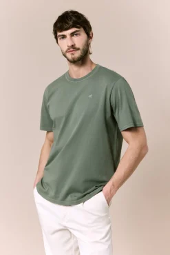 T-shirt básica lavada