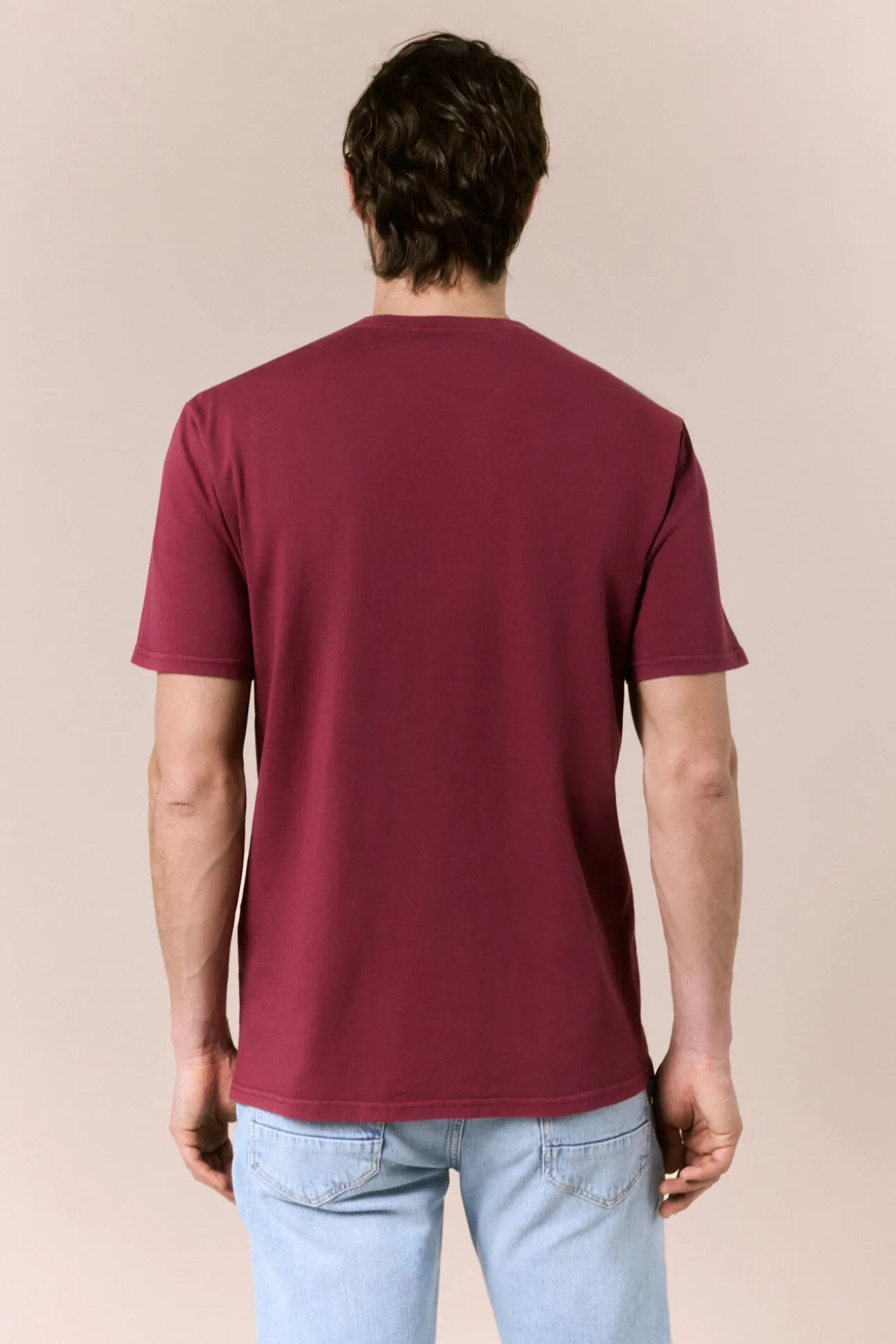 T-shirt básica lavada