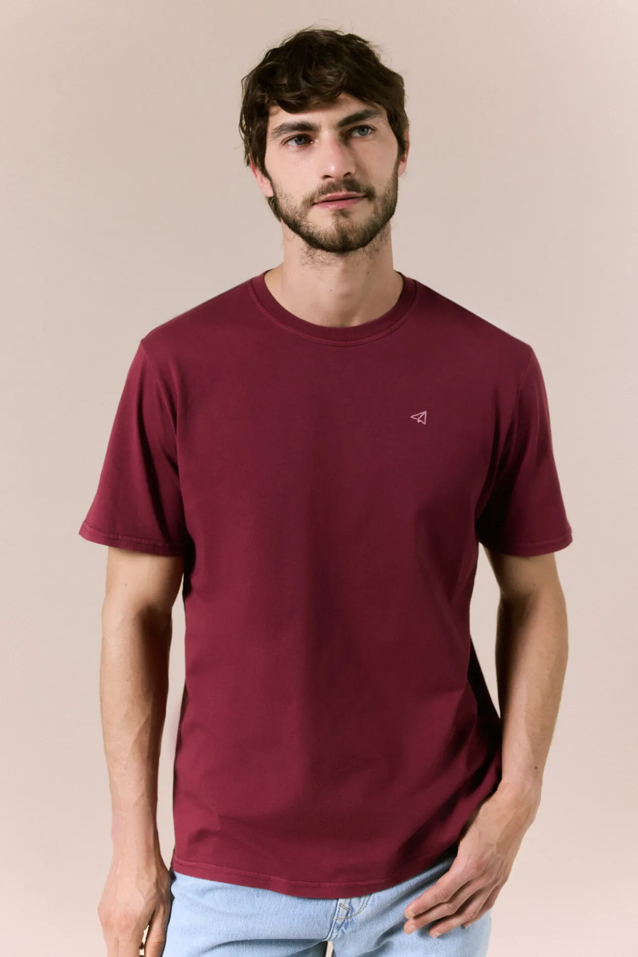 T-shirt básica lavada
