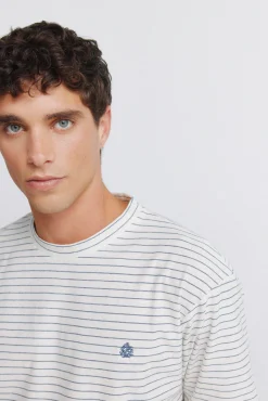 T-shirt básica riscas